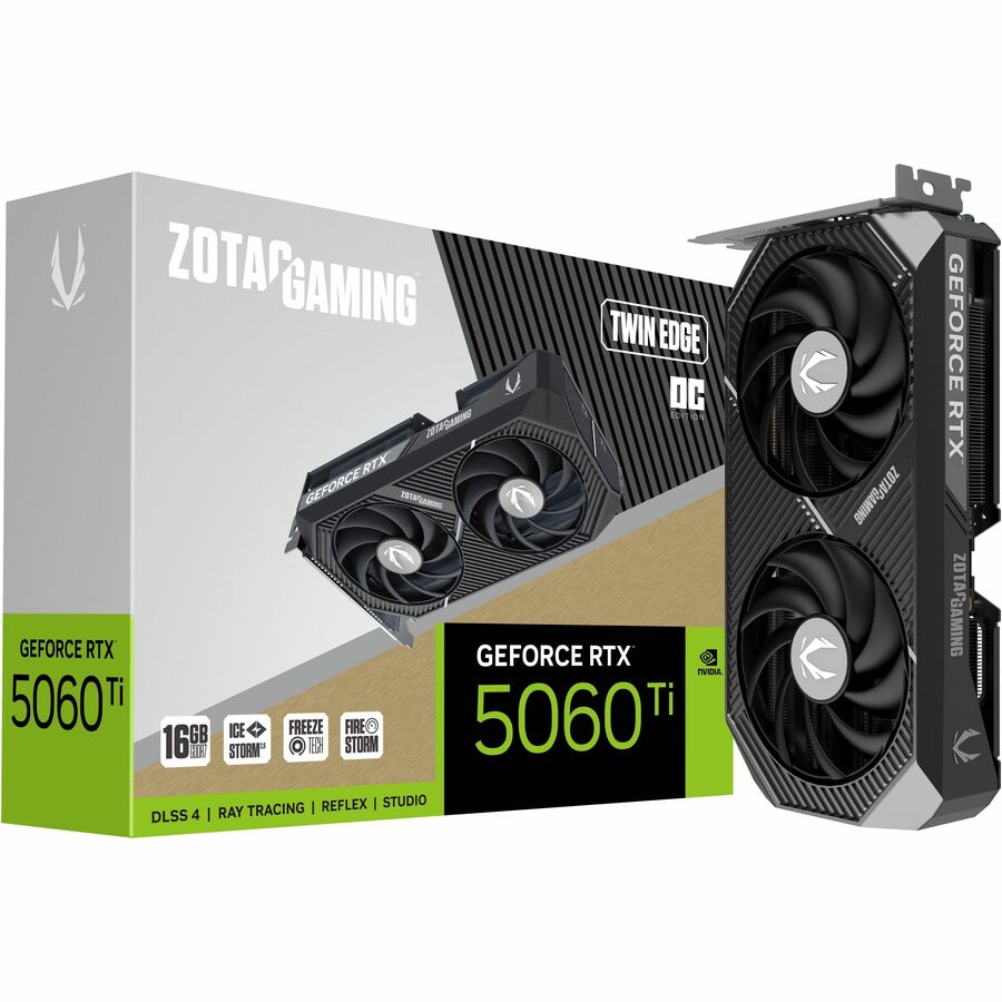 Zotac NVIDIA GeForce RTX 5060 Ti Graphic Card - 16 GB GDDR7 Zotac NVIDIA GeForce RTX 5060 Ti Graphic Card - 16 GB GDDR7